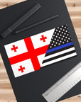 Georgians Support US Police Flag Bumper Stickers