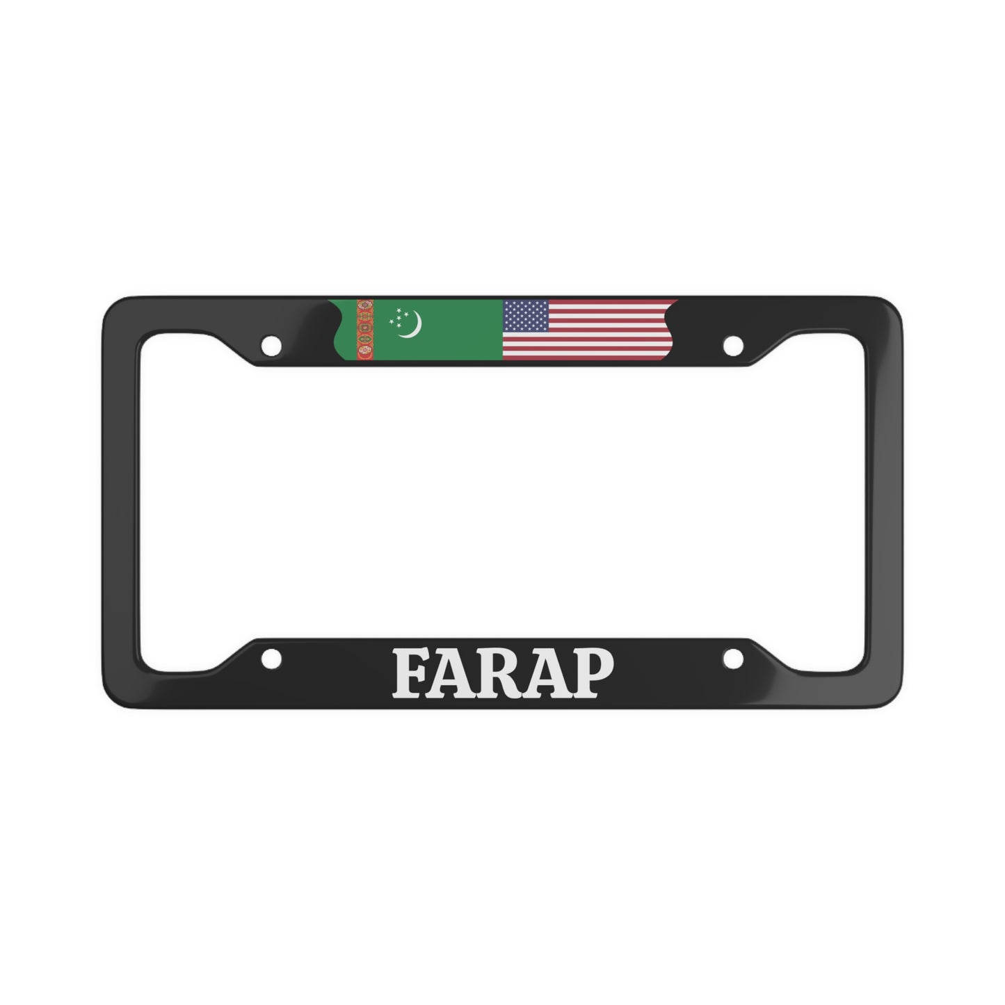 Farap Turkmenistan License Plate Frame