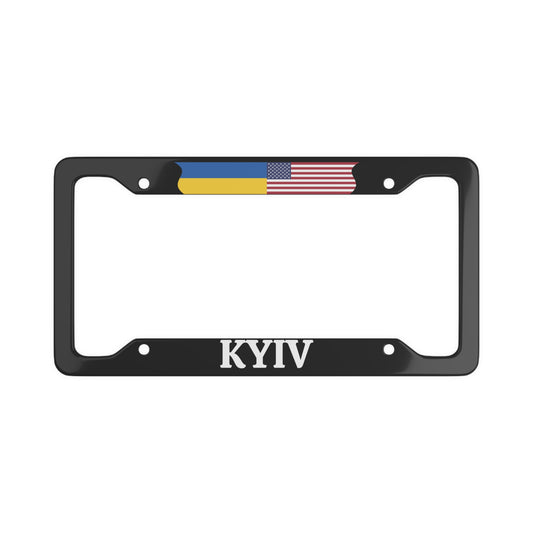 KYIV with flag License Plate Frame
