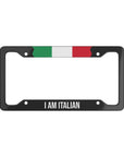 I am Italian Flag Car License Plate Frame