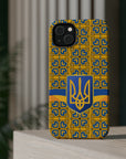 Ukraine Flag Emblem MagSafe Tough Cases