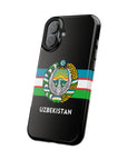 Uzbekistan Flag with Coat of Arms Phone Case