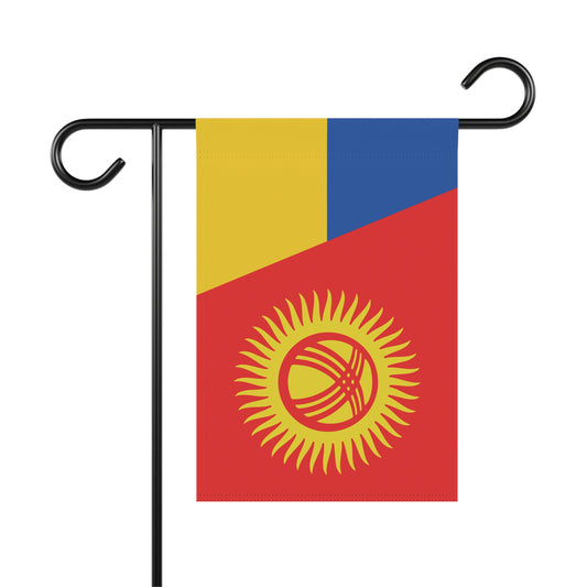Kyrgyz Support Ukraine Flag Garden & House Banner