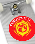 Kyrgyzstan Flag Round Vinyl Stickers