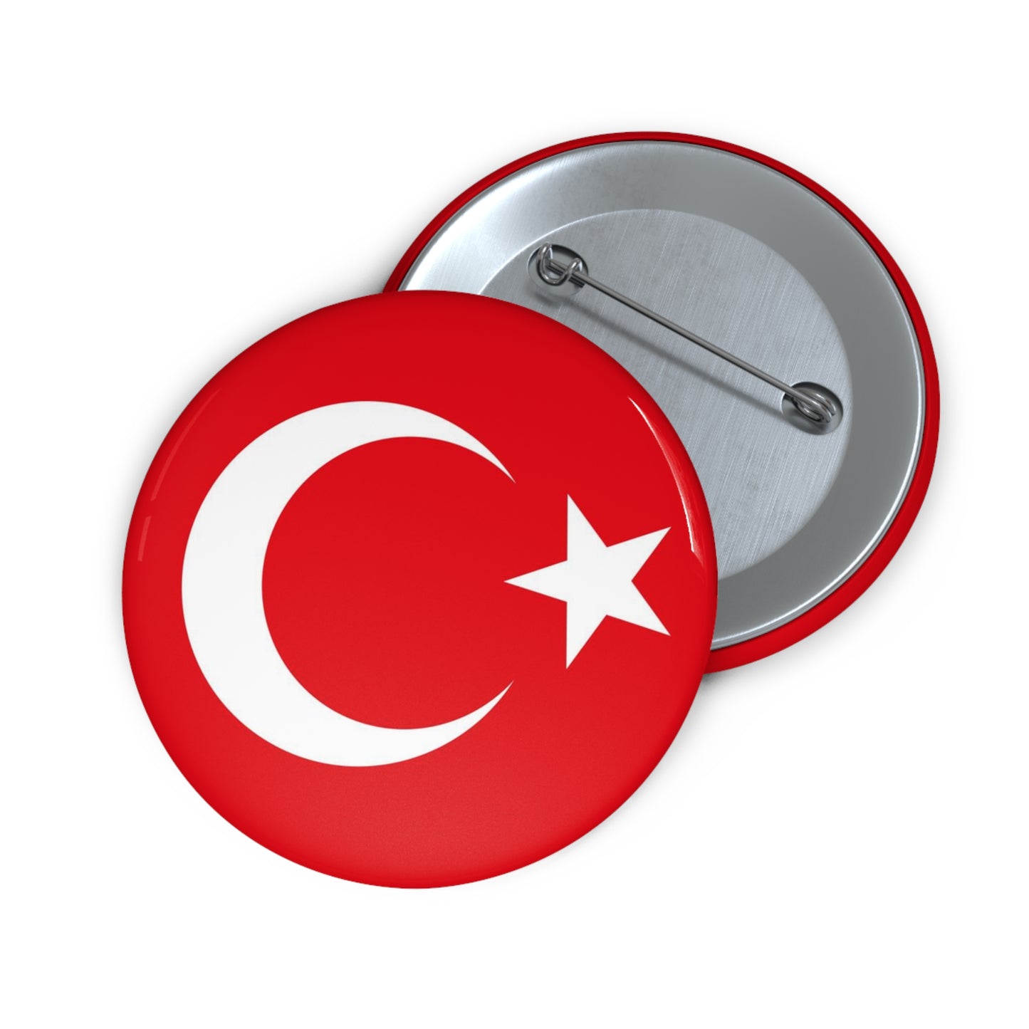Turkey Flag Pin Buttons