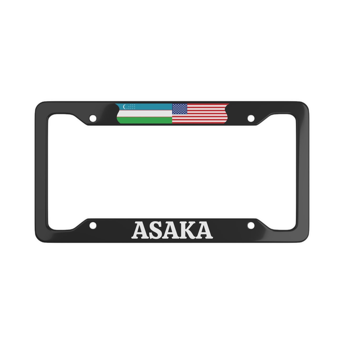 Osaka with flag License Plate Frame