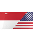 Monaco USA Flag Vanity Plate
