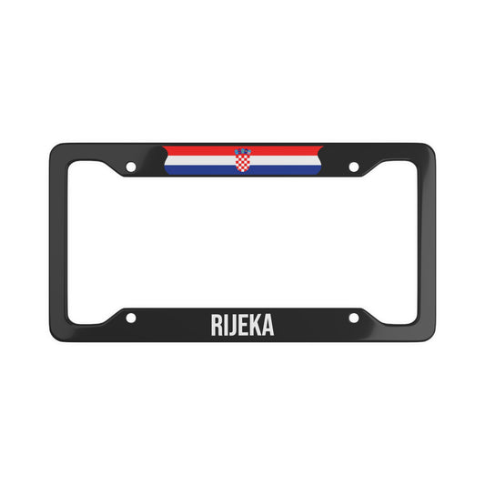 Rijeka Croatia Flag Car Frame