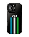 UZB Flag Stripes Phone Case