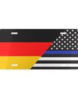 Germany USA Law Enforcement Flag Vanity Plate