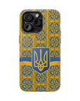 Ukraine Flag Emblem MagSafe Tough Cases