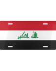 Iraq Flag Vanity Plate