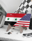Syria USA Flag Vanity Plate