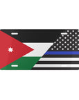 Jordan Support Police Flag Vanity Plate