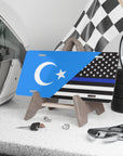 Uyghur/Law Enforcement Flag Vanity Plate