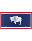 Wyoming State Flag, USA Vanity Plate