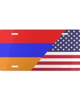 Armenian American Flag Vanity Plate
