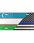 UZB/Law Enforcement Flag Vanity Plate