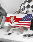 Belarus Pagonya USA Flag Vanity Plate