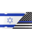 Israel Support Police Flag Vanity Plate