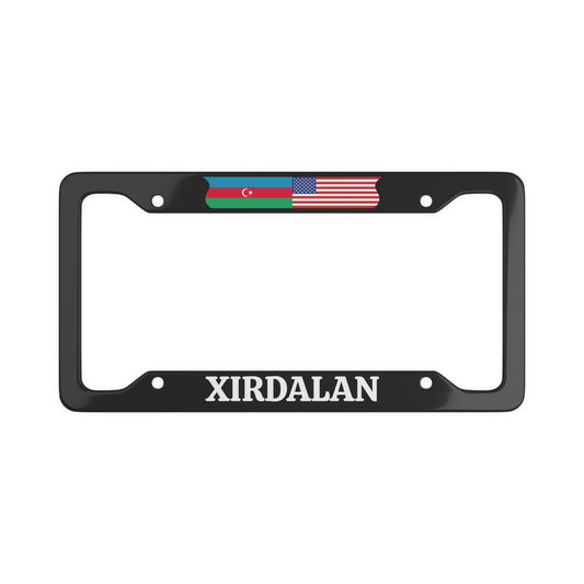 XIRDALAN with flag License Plate Frame