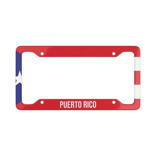 Puerto Rico Colorful Car Plate Frame