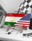 Tajik American Flag Vanity Plate