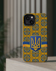 Ukraine Flag Emblem MagSafe Tough Cases