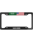 Saudi Arabia USA Premium License Plate Frame