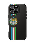 UZB Coat of Arms Flag Stripes Phone Case