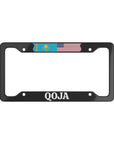 QOJA with flag License Plate Frame