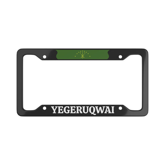 Yegeruqwai License Plate Frame