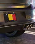 Belgium Flag Vanity Plate