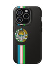 UZB Coat of Arms Flag Stripes Phone Case