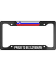 Proud to be Slovenian Car License Plate Frame