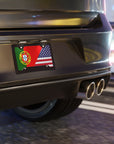 Portugal USA Flag Vanity Plate
