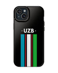 UZB Flag Stripes Phone Case