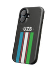UZB Flag Stripes Phone Case