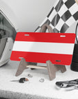 Austria Flag Vanity Plate