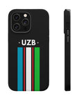 UZB Flag Stripes Phone Case