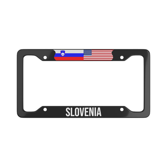 Slovenia USA Flag Car Frame