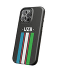 UZB Flag Stripes Phone Case