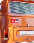 TUR/USA Flag Bumper Sticker