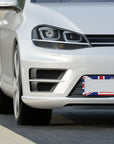 United Kingdom USA Colorful Flag Car License Plate Frame