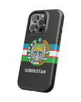 Uzbekistan Flag with Coat of Arms Phone Case