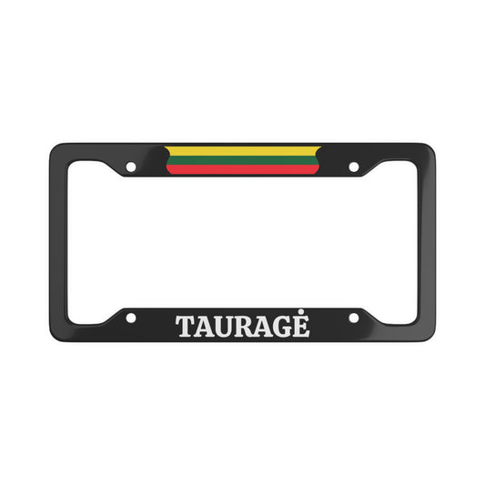 TAURAGĖ, Lithuania Flag License Plate Frame