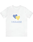 Ukraine Pixel Heart with a background Unisex T-Shirt