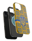 Ukraine Flag Emblem MagSafe Tough Cases