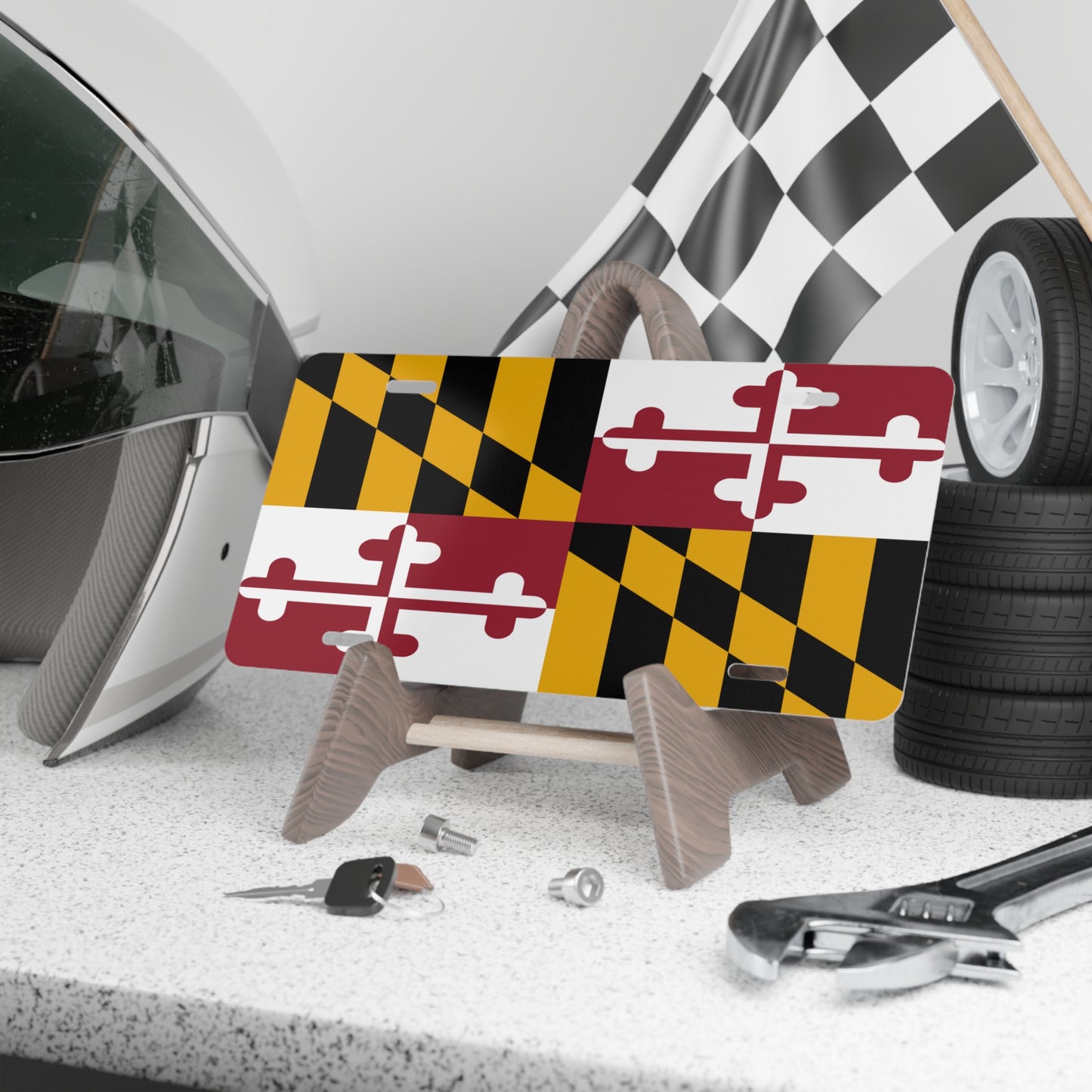 Maryland State Flag, USA Vanity Plate