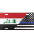 Iraq Support Police Flag Vanity Plate